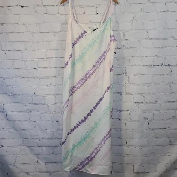Lane Bryant Colorful Tie Dye Slip Dress Size 26 NWT - Picture 4 of 13